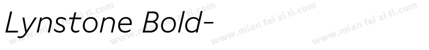 Lynstone Bold字体转换